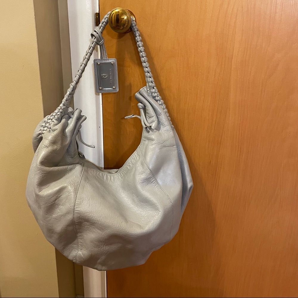 45. Women’s Paolo Masi Gray Leather Hobo Bag